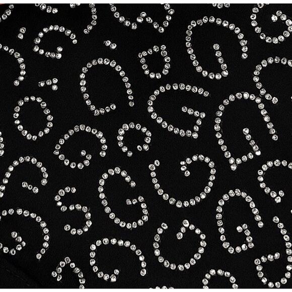 GUESS Women’s Black Rhinestone “G” High Rise Straight Fit Sexy Jeans 28x28 NEW - Picture 7 of 7